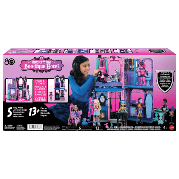 Căsuță pentru păpuși Monster High Boo-tique Hotel JBF16 căsuță / 3+ photo 4