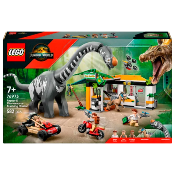 Constructor LEGO Raptor & Titanosaurus Tracking Mission Clasic/ Gray photo 1