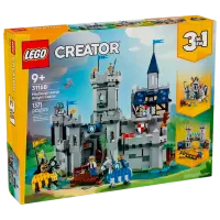 Constructor LEGO Medieval Horse Knight Castle Clasic/ Gray