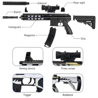 Игрушечный автомат ChiToys M416 703 14+ / Гелевые шарики / Черный photo 3