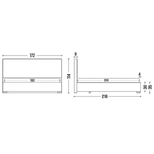 Кровать My-Style my-Alia Mocca 160 x 200 см / Фанера / Серый photo 8