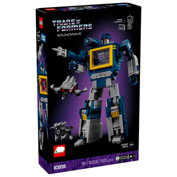 Constructor LEGO Soundwave Personaj de film/ Blue photo 1