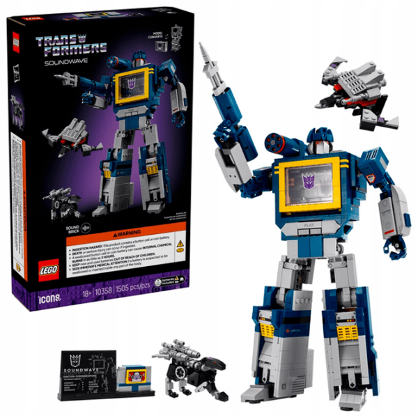 Constructor LEGO Soundwave Personaj de film/ Blue photo 3