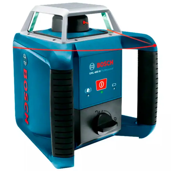 Nivelă lazer Bosch GRL 400 H + LR 1 Rotativ / Acumulator photo 5