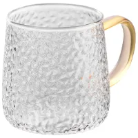 Set de cești Ardesto Dew Set 350 ml / Sticlă borosilicată / Transparent