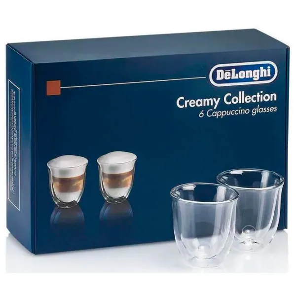 Set de pahare DeLonghi DLSC301 0.19l / Sticlă / Transparent photo 2