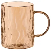 Set de cești Ardesto Shine 260 ml / Sticlă borosilicată / Auriu photo 3