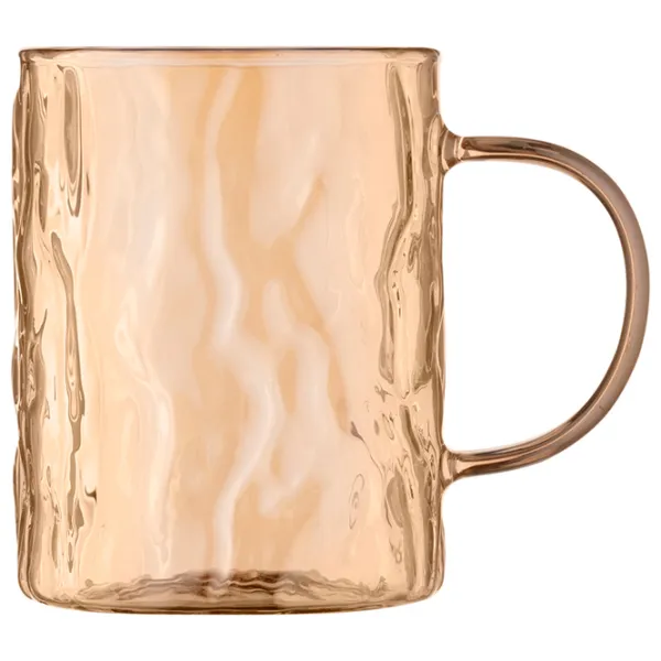 Set de cești Ardesto Shine 260 ml / Sticlă borosilicată / Auriu photo 4