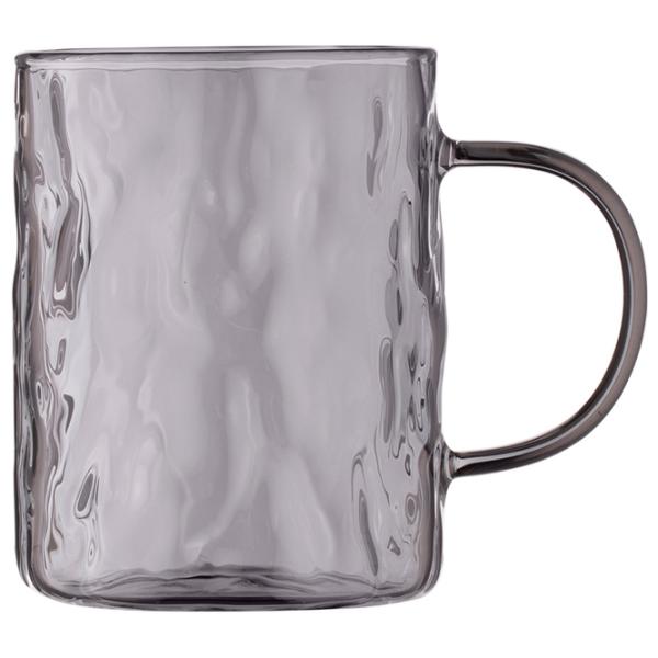 Set de cești Ardesto Shine 260 ml / Sticlă borosilicată / Gray photo 4
