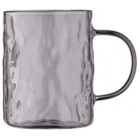 Set de cești Ardesto Shine 260 ml / Sticlă borosilicată / Gray photo 4