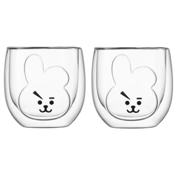 Set de cești Ardesto Animals 300 ml / Sticlă borosilicată / Transparent photo 1