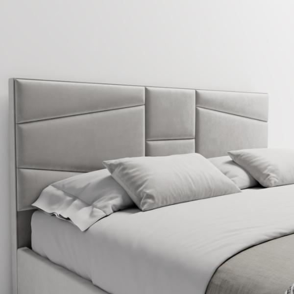 Кровать My-Style my-Alia Deco 200 x 200 см / Фанера / Светло Серый photo 5