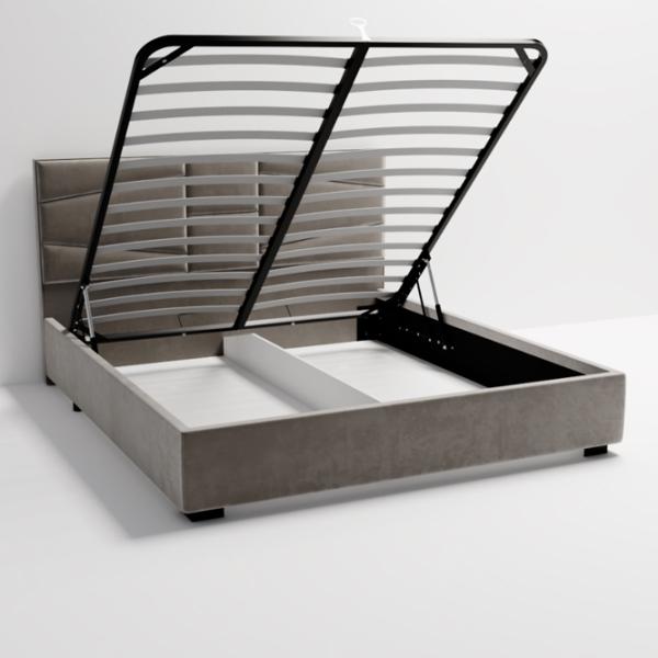 Кровать My-Style my-Alia Deco 200 x 200 см / Фанера / Серый photo 4