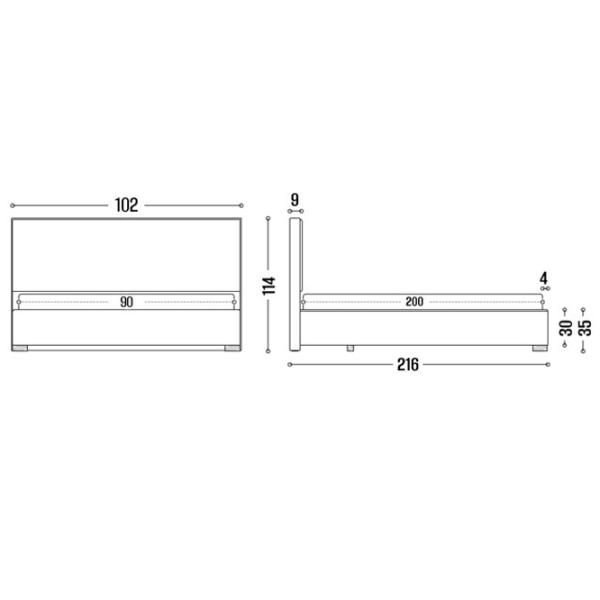 Кровать My-Style my-Vika Galaxy 90 x 200 см / Фанера / Бронзовый photo 7