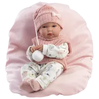 Păpușă Llorens Bimba RN Estampado Gatitos Con Cojin 63504 bebeluș / 3+