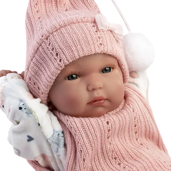 Păpușă Llorens Bimba RN Estampado Gatitos Con Cojin 63504 bebeluș / 3+ photo 4