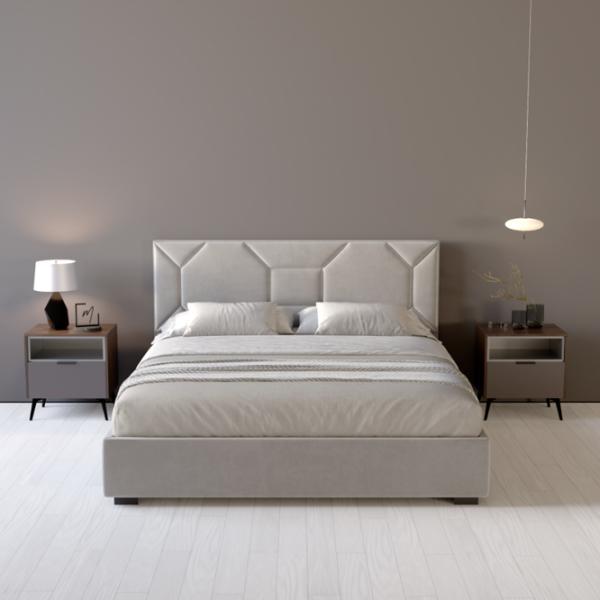 Кровать My-Style my-Vika Galaxy 200 x 200 см / Фанера / Серебряный photo 3