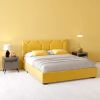 Кровать My-Style my-Vika Galaxy 120 x 200 см / Фанера / Желтый photo 4