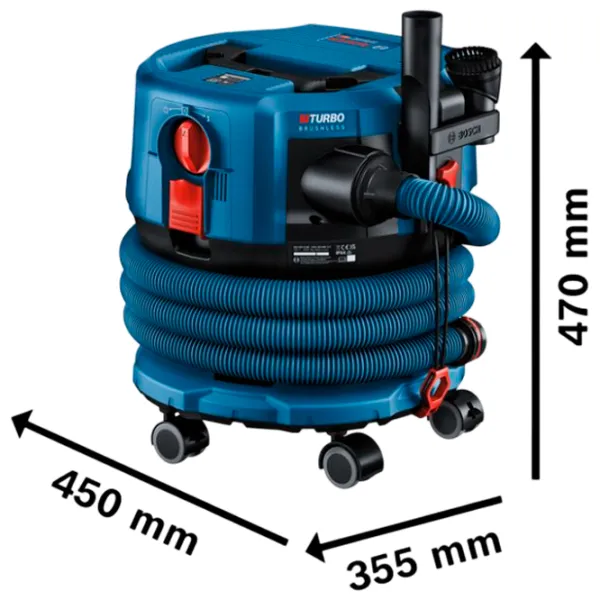 Aspirator industrial Bosch GAS 18V-12 MC  / Blue photo 2 Aspirator industrial Bosch GAS 18V-12 MC  / Blue photo 2
