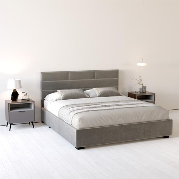 Кровать My-Style my-Liza Deco 200 x 200 см / Фанера / Тёмно-серый photo 5