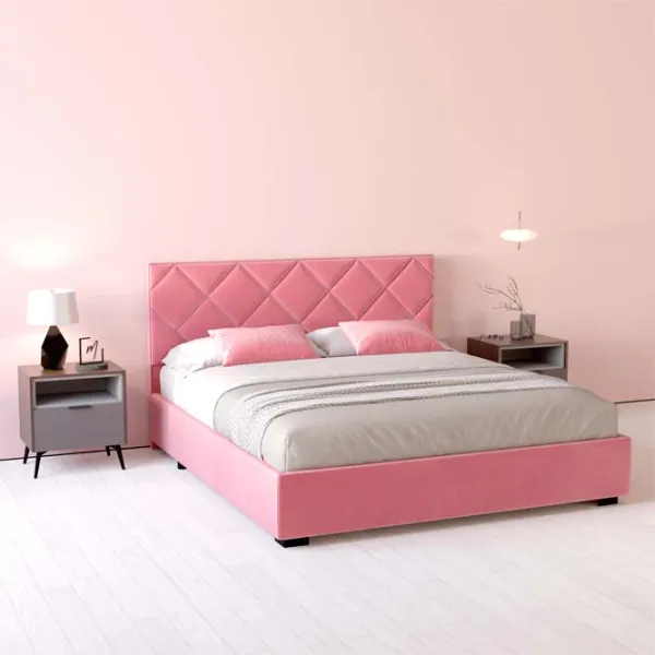 Кровать My-Style my-Nika Mocca 200 x 200 см / Фанера / Розовый photo 4