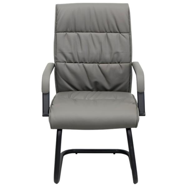 Scaun de birou DecoPrim F-81L ECO Piele/ Gray Black photo 2