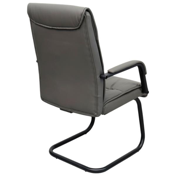 Scaun de birou DecoPrim F-81L ECO Piele/ Gray Black photo 4