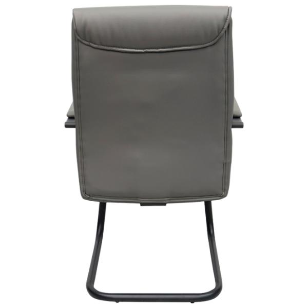 Scaun de birou DecoPrim F-81L ECO Piele/ Gray Black photo 5