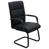 Scaun de birou DecoPrim F-81L ECO Piele/ Black 