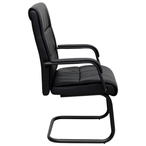 Офисный стул DecoPrim F-81L ЭКО Кожа/ Черный  photo 2