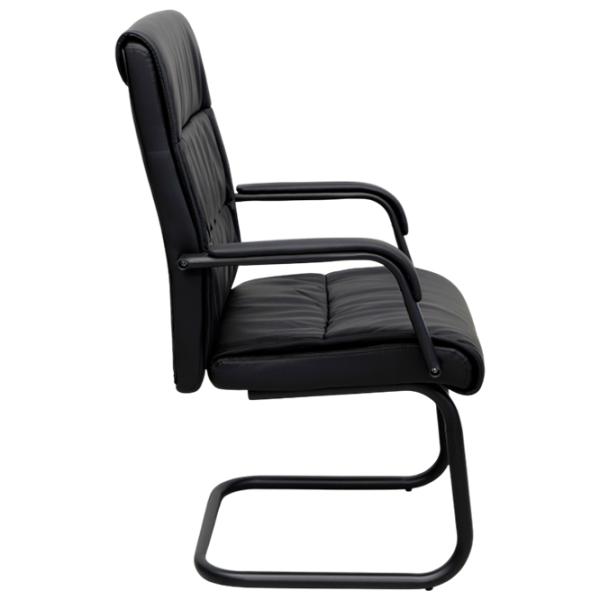 Офисный стул DecoPrim F-81L ЭКО Кожа/ Черный  photo 2