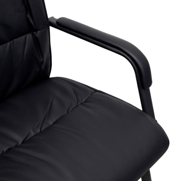 Офисный стул DecoPrim F-81L ЭКО Кожа/ Черный  photo 6