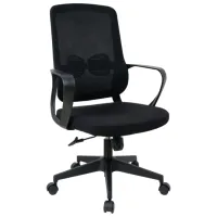 Fotoliu de birou DecoPrim Noel Spumă poliuretanică/ Black 