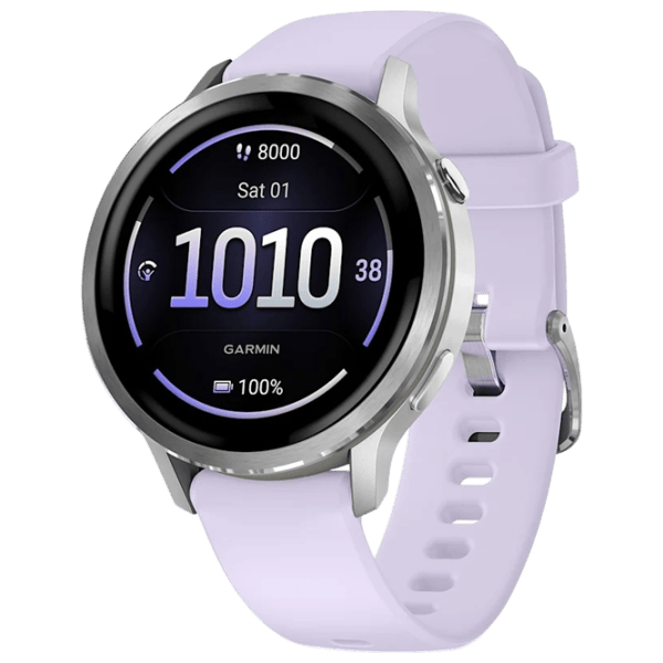 Ceas inteligent Garmin Venu 4  1.2" / 41 mm / Silver - Periwinkle / 010-03013-01 photo 1 Ceas inteligent Garmin Venu 4  1.2" / 41 mm / Silver - Periwinkle / 010-03013-01 photo 1