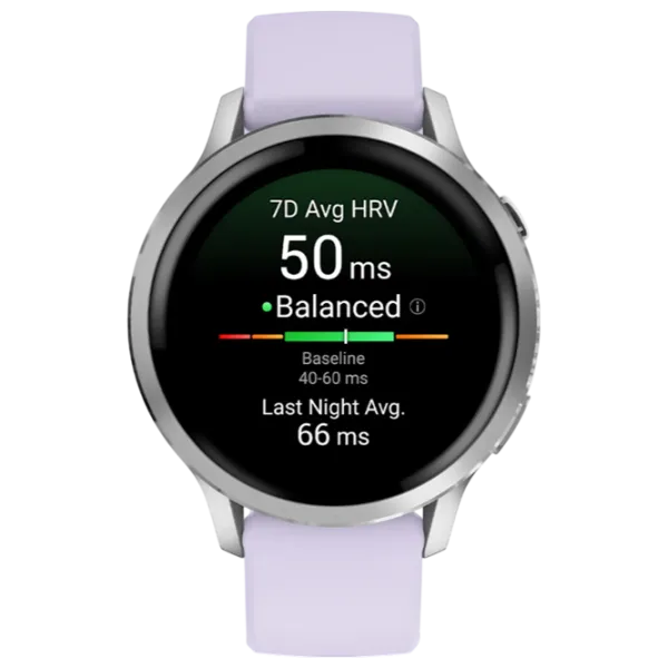 Ceas inteligent Garmin Venu 4  1.2" / 41 mm / Silver - Periwinkle / 010-03013-01 photo 2 Ceas inteligent Garmin Venu 4  1.2" / 41 mm / Silver - Periwinkle / 010-03013-01 photo 2