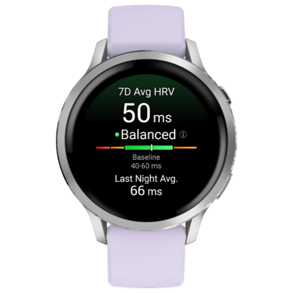 Ceas inteligent Garmin Venu 4  1.2" / 41 mm / Silver - Periwinkle / 010-03013-01 photo 2 Ceas inteligent Garmin Venu 4  1.2" / 41 mm / Silver - Periwinkle / 010-03013-01 photo 2