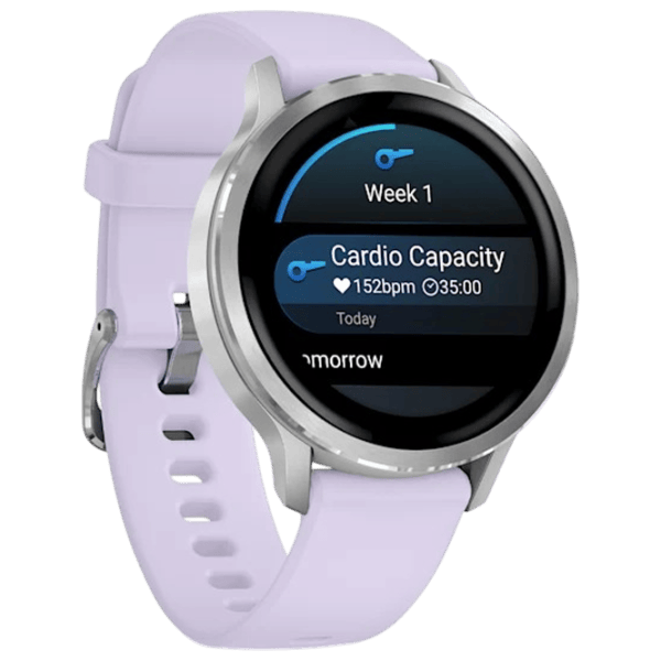 Ceas inteligent Garmin Venu 4  1.2" / 41 mm / Silver - Periwinkle / 010-03013-01 photo 3 Ceas inteligent Garmin Venu 4  1.2" / 41 mm / Silver - Periwinkle / 010-03013-01 photo 3