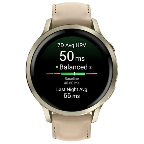 Ceas inteligent Garmin Venu 4  1.2" / 41 mm / Gold - Light Sand / 010-03013-01 photo 2 Ceas inteligent Garmin Venu 4  1.2" / 41 mm / Gold - Light Sand / 010-03013-01 photo 2