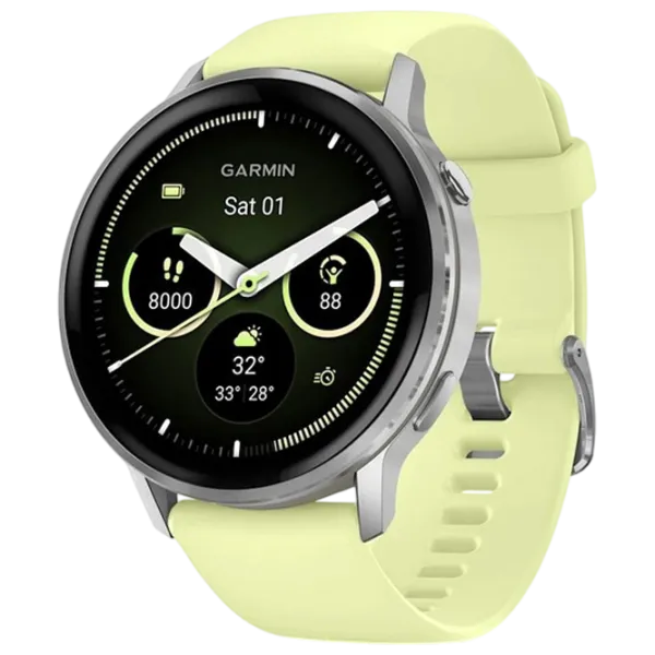 Ceas inteligent Garmin Venu 4  1.4" / 45 mm / Silver - Citron / 010-03014-02 photo 1 Ceas inteligent Garmin Venu 4  1.4" / 45 mm / Silver - Citron / 010-03014-02 photo 1