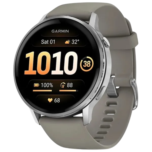 Умные часы Garmin Venu 4  1.4" / 45 мм / Серебряный - Серый / 010-03014-01 photo 1 Умные часы Garmin Venu 4  1.4" / 45 мм / Серебряный - Серый / 010-03014-01 photo 1