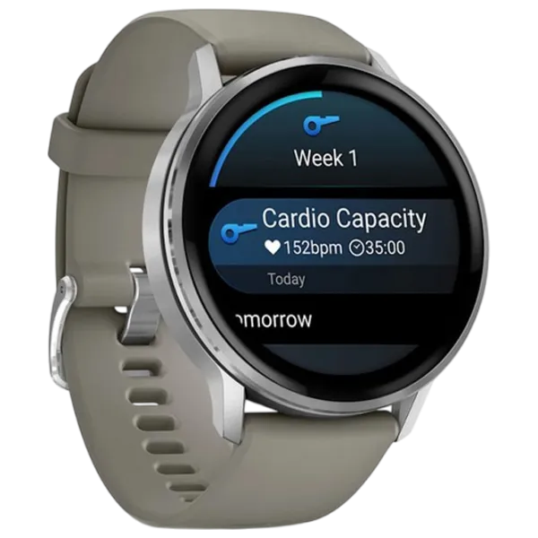 Умные часы Garmin Venu 4  1.4" / 45 мм / Серебряный - Серый / 010-03014-01 photo 3 Умные часы Garmin Venu 4  1.4" / 45 мм / Серебряный - Серый / 010-03014-01 photo 3