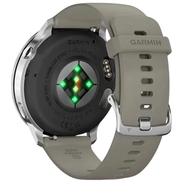 Умные часы Garmin Venu 4  1.4" / 45 мм / Серебряный - Серый / 010-03014-01 photo 4 Умные часы Garmin Venu 4  1.4" / 45 мм / Серебряный - Серый / 010-03014-01 photo 4