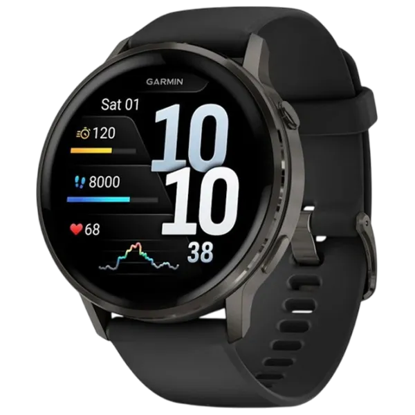 Умные часы Garmin Venu 4  1.4" / 45 мм / Черный - Чёрный / 010-03014-00 photo 1 Умные часы Garmin Venu 4  1.4" / 45 мм / Черный - Чёрный / 010-03014-00 photo 1