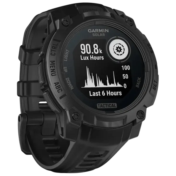 Ceas inteligent Garmin Instinct 3 Solar  1.1" / 45 mm / Black - Black / 010-02934-50 photo 3 Ceas inteligent Garmin Instinct 3 Solar  1.1" / 45 mm / Black - Black / 010-02934-50 photo 3