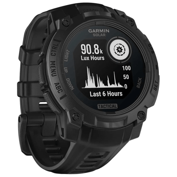 Ceas inteligent Garmin Instinct 3 Solar  1.1" / 45 mm / Black - Black / 010-02934-50 photo 3 Ceas inteligent Garmin Instinct 3 Solar  1.1" / 45 mm / Black - Black / 010-02934-50 photo 3