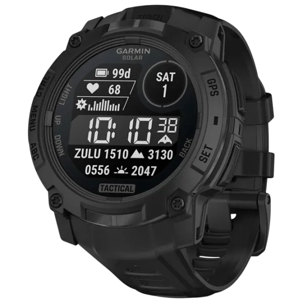 Ceas inteligent Garmin Instinct 3 Solar  1.1" / 50 mm / Black - Black / 010-02935-50 photo 1