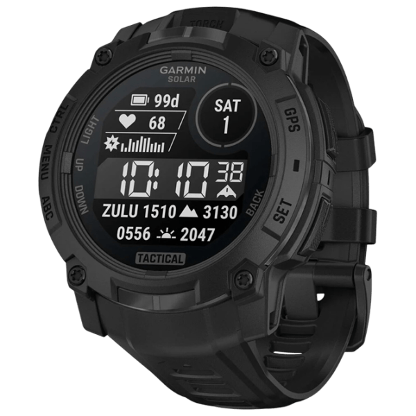 Ceas inteligent Garmin Instinct 3 Solar  1.1" / 50 mm / Black - Black / 010-02935-50 photo 1