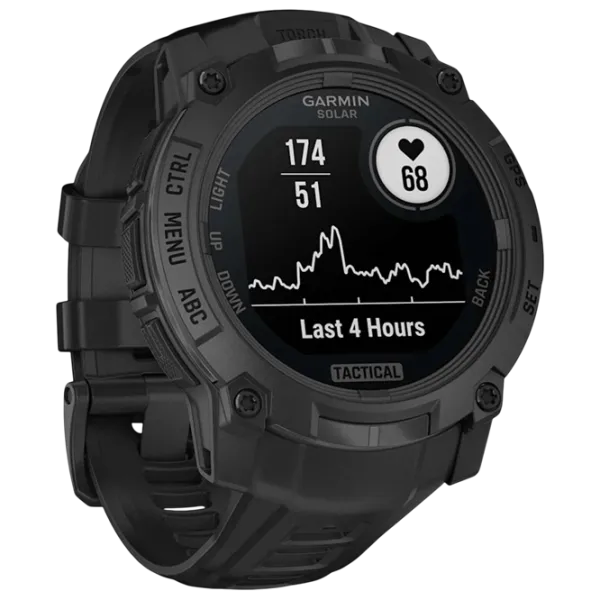 Ceas inteligent Garmin Instinct 3 Solar  1.1" / 50 mm / Black - Black / 010-02935-50 photo 3