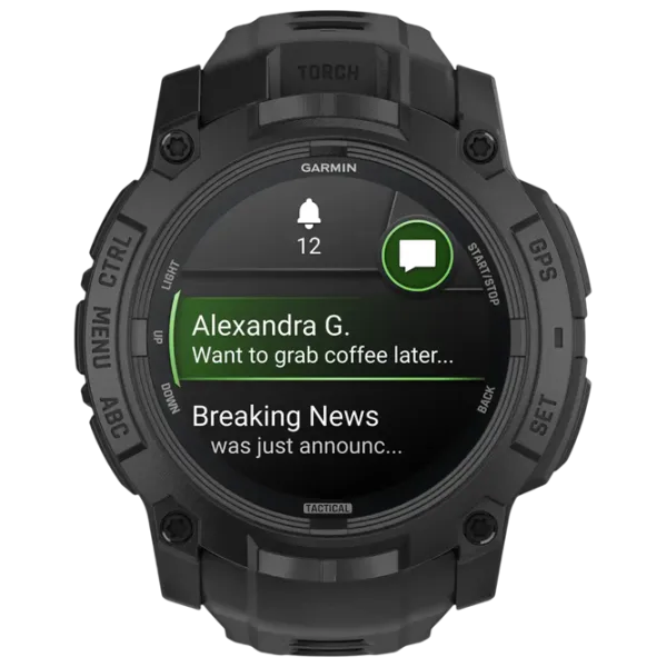 Умные часы Garmin Instinct 3  1.3" / 50 мм / Черный - Чёрный / 010-03020-50 photo 2