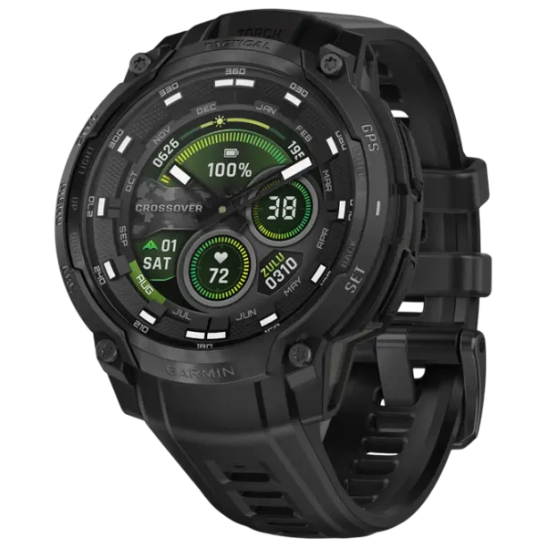 Ceas inteligent Garmin Instinct Crossover  1.2" / 23 mm / Black - Black / 010-03398-02 photo 1